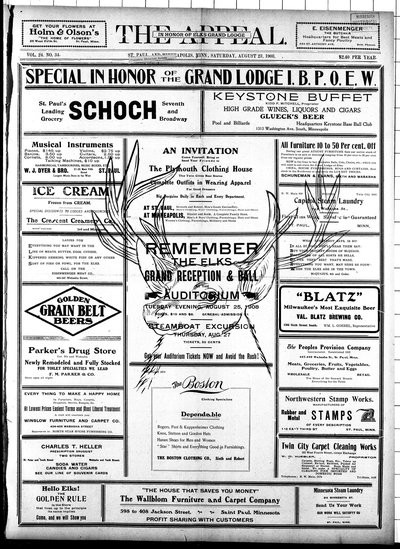 The Appeal, Aug 22, 1908