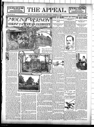 The Appeal, Oct 30, 1909