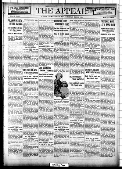 The Appeal, May 22, 1915