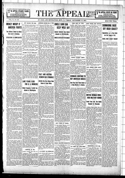 The Appeal, Sep 18, 1915