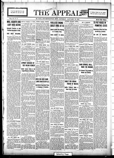 The Appeal, Jan 22, 1916