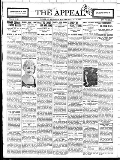 The Appeal, May 22, 1920