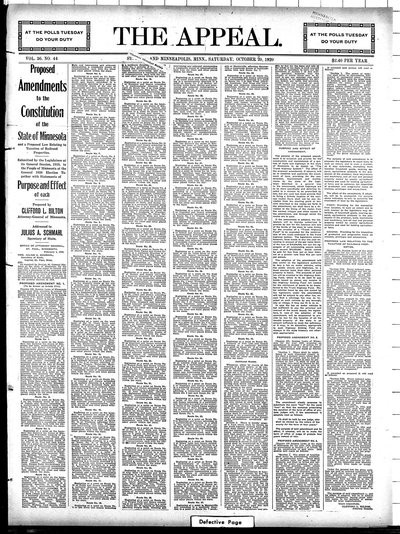 The Appeal, Oct 30, 1920