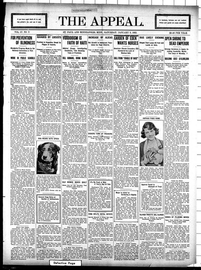 The Appeal, Jan 8, 1921