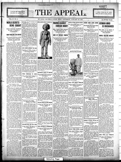 The Appeal, Jan 22, 1921