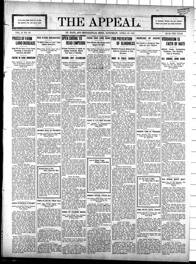 The Appeal, Apr 16, 1921