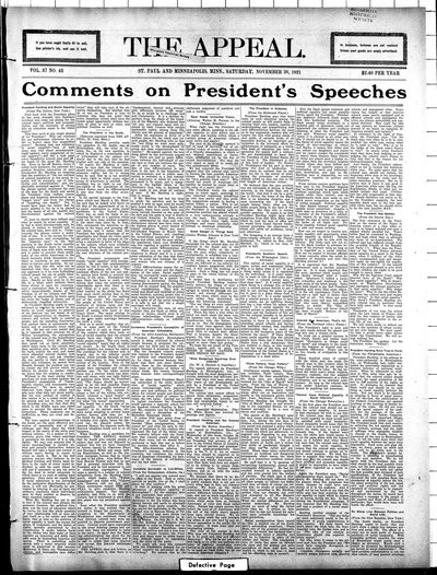 The Appeal, Nov 26, 1921