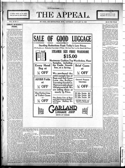 The Appeal, Jan 14, 1922