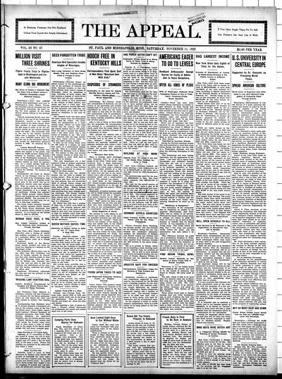 The Appeal, Nov 11, 1922