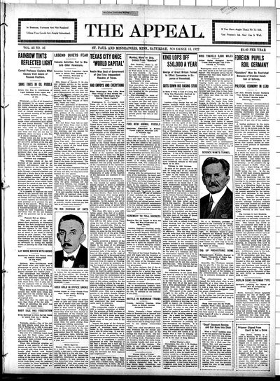 The Appeal, Nov 18, 1922