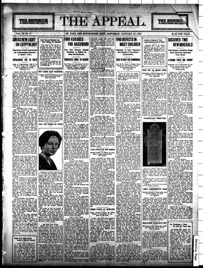 The Appeal, Jan 13, 1923