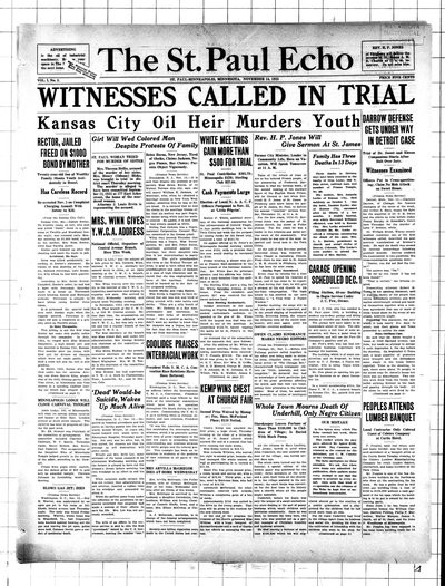 St. Paul Echo, Nov 14, 1925