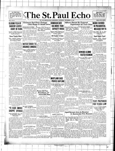 St. Paul Echo, Dec 12, 1925