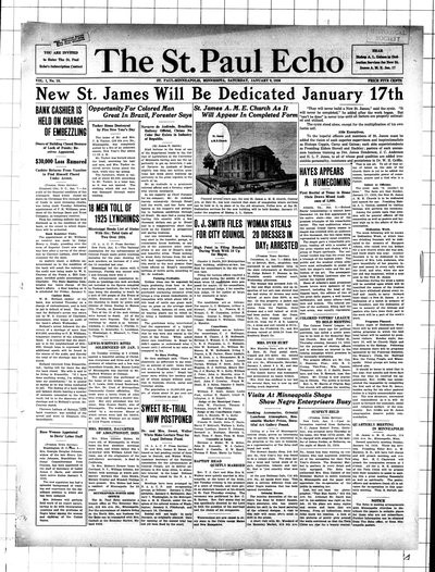 St. Paul Echo, Jan 9, 1926