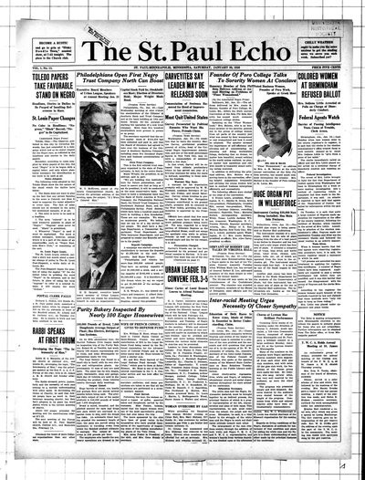 St. Paul Echo, Jan 30, 1926