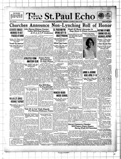St. Paul Echo, Apr 10, 1926