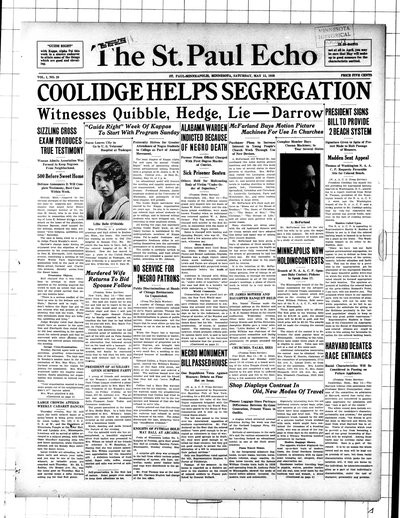St. Paul Echo, May 15, 1926