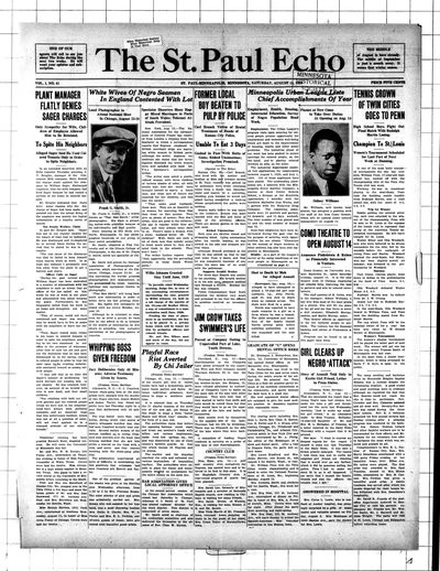 St. Paul Echo, Aug 14, 1926
