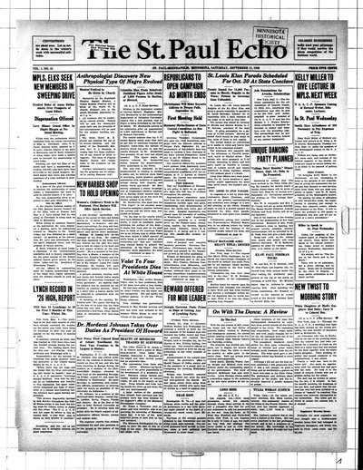 St. Paul Echo, Sep 11, 1926