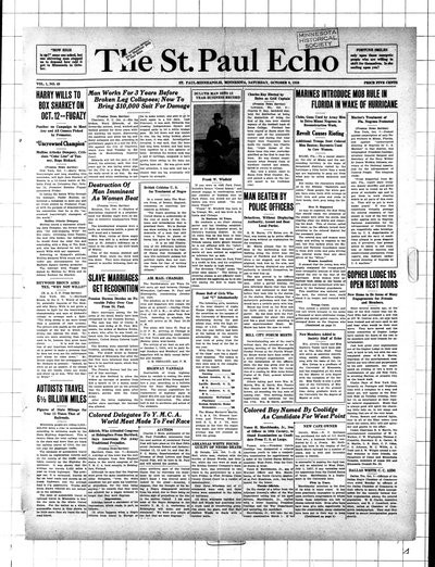 St. Paul Echo, Oct 9, 1926