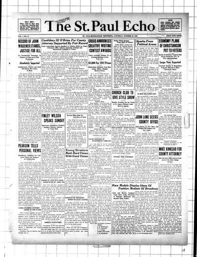 St. Paul Echo, Oct 30, 1926