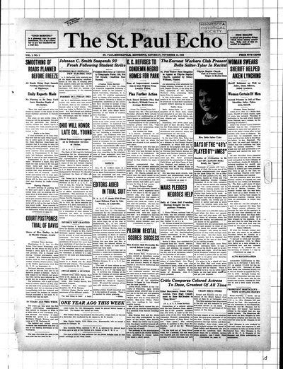 St. Paul Echo, Nov 13, 1926