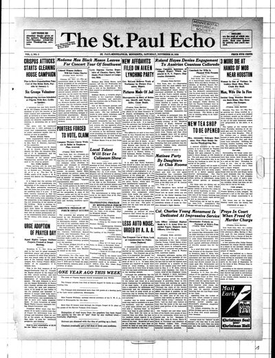 St. Paul Echo, Nov 20, 1926