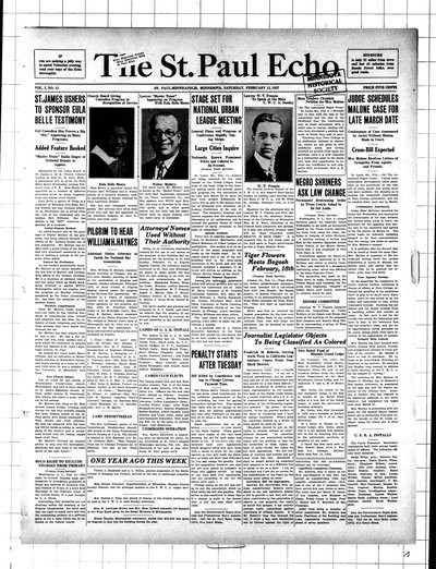 St. Paul Echo, Feb 12, 1927