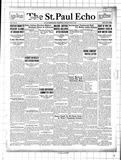 St. Paul Echo, May 21, 1927