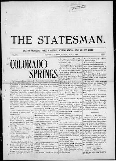 Denver Star, Aug 11, 1905