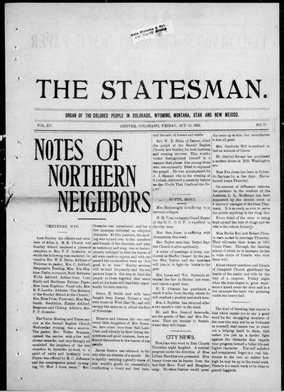 Denver Star, Oct 13, 1905