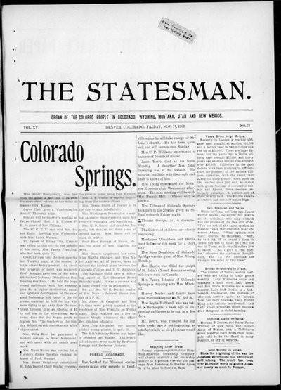 Denver Star, Nov 17, 1905