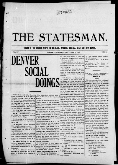 Denver Star, Mar 16, 1906