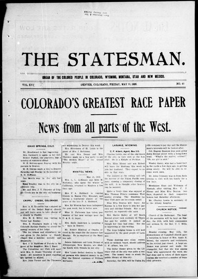 Denver Star, May 18, 1906