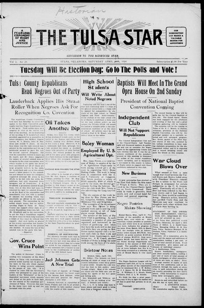 Tulsa Star, Apr 18, 1914