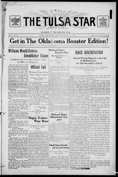 Tulsa Star, Jul 11, 1914