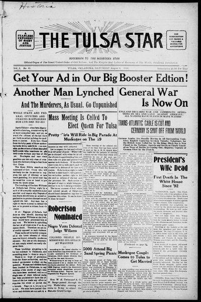 Tulsa Star, Aug 8, 1914