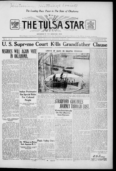 Tulsa Star, Jun 26, 1915