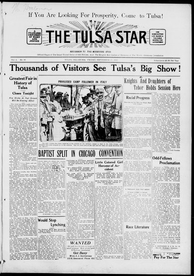 Tulsa Star, Sep 17, 1915