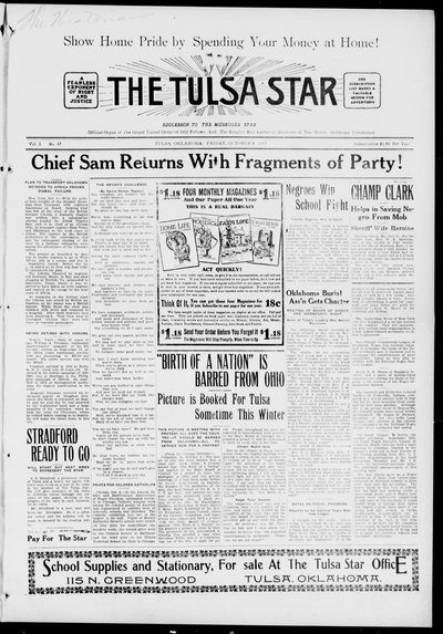 Tulsa Star, Oct 8, 1915