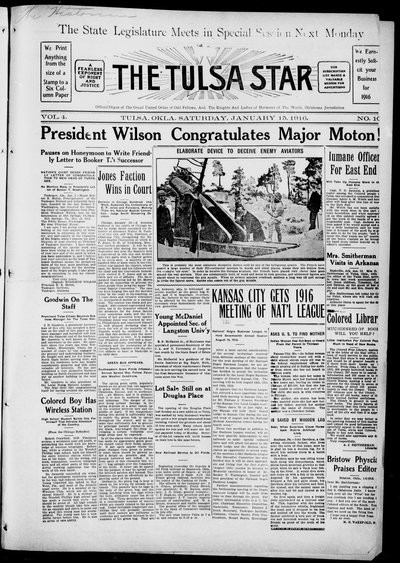 Tulsa Star, Jan 15, 1916