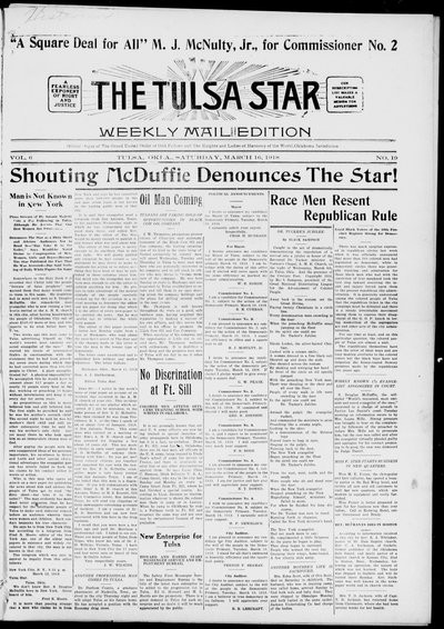 Tulsa Star, Mar 16, 1918