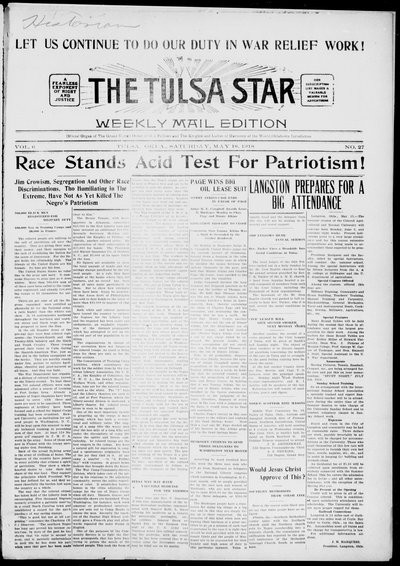 Tulsa Star, May 18, 1918
