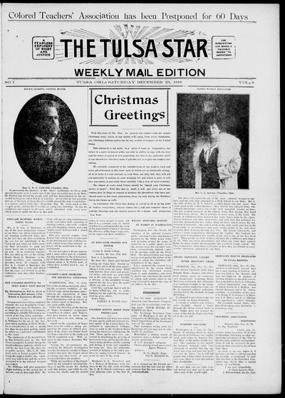 Tulsa Star, Dec 21, 1918