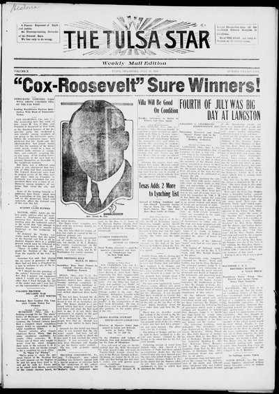 Tulsa Star, Jul 10, 1920