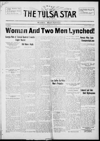 Tulsa Star, Nov 20, 1920