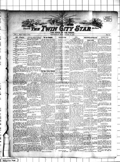 Twin City Star, Aug 25, 1910