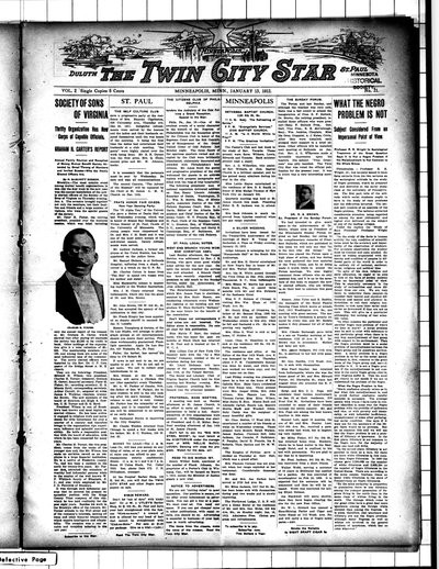 Twin City Star, Jan 13, 1912
