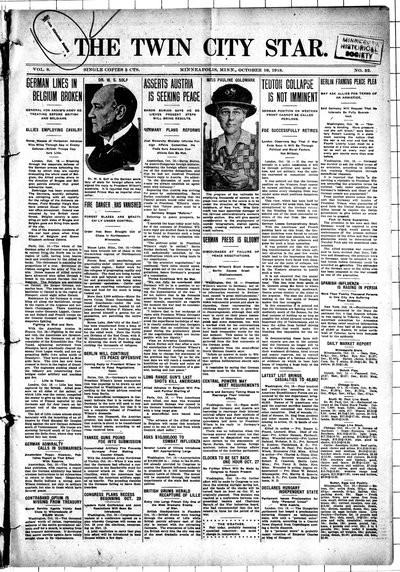 Twin City Star, Oct 19, 1918
