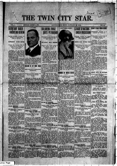 Twin City Star, Jan 25, 1919